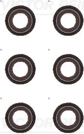 Seal Set, valve stem